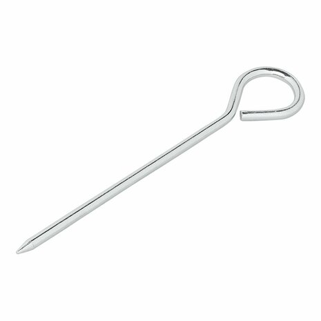 Estaca para tienda de campana de 19 cm de aluminio con ojal  10 piezas en bolsa de plastico