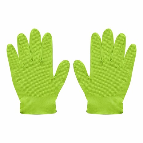 Guantes de nitrilo Gripp-It M verde caja dispensadora de 50 piezas