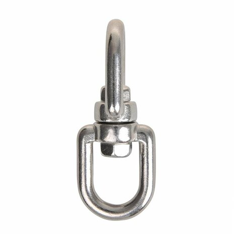 Cerradura giratoria de 8 mm  acero inoxidable A4 AISI 316  ojo ojo  2.500 daN