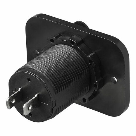 Caja de empotrar USB doble tipo A 3100mA 12V 24V
