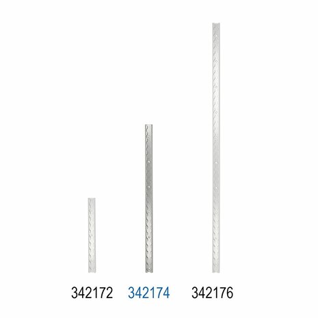 Riel de encuadernacion de aluminio de 60 cm