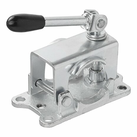 Abrazadera de 48 mm de hierro fundido con palanca de inclinacion para rueda de morro