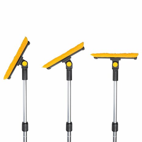Cepillo para nieve con limpiacristales y rascador de hielo + mango telescopico