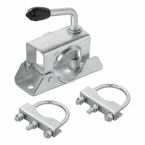 Abrazadera de 48 mm para rueda de morro + 2 soportes en U de 60 70 mm