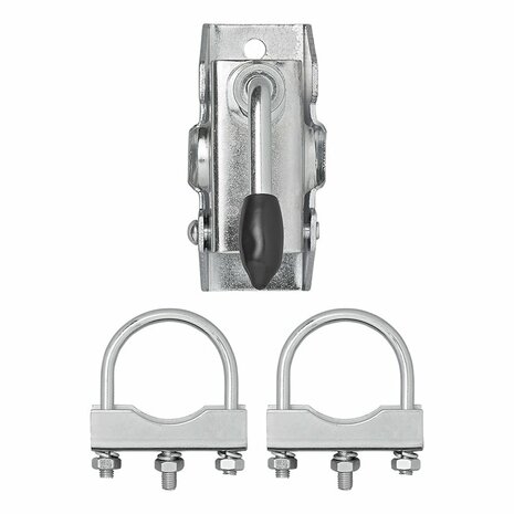 Abrazadera de 48 mm para rueda de morro + 2 soportes en U de 60 70 mm