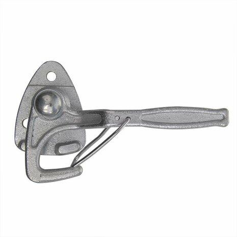 Gancho de valvula n. 0 derecha 140 mm con ojo de rosca