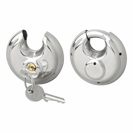 Candado de disco de 70 mm  2 piezas con llave igual