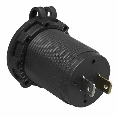 Caja de empotrar USB doble tipo A 2x2100mA 12V 24V