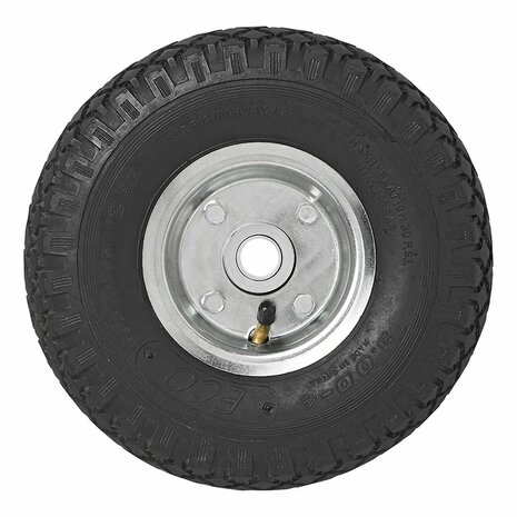 Llanta de rueda de morro de metal con neumatico 260x85mm