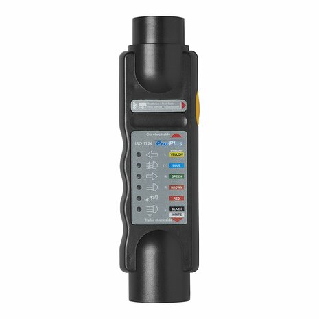 Comprobador de enchufes de 7 pines y 12 V