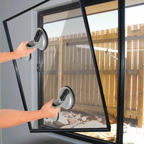 Elevador de vacio de aluminio con 2 ventosas
