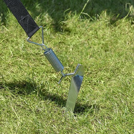 Juego de correas antitormentas 2x 3 m con cierre rapido 2x 70 cm