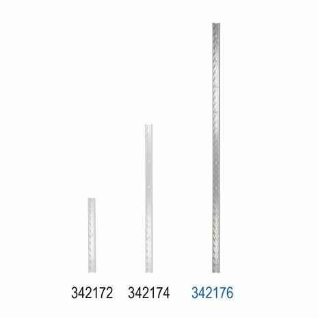 Riel de encuadernacion de aluminio de 100 cm