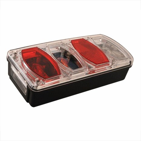 Luz trasera 6 funciones 222x100mm derecha