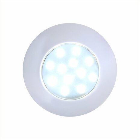 Luminaria de techo de superficie 12 leds 12V 240lm diametro 75x18mm