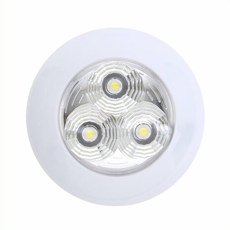 Luminaria de techo de superficie 3 leds 12V 290lm diametro 95x25mm