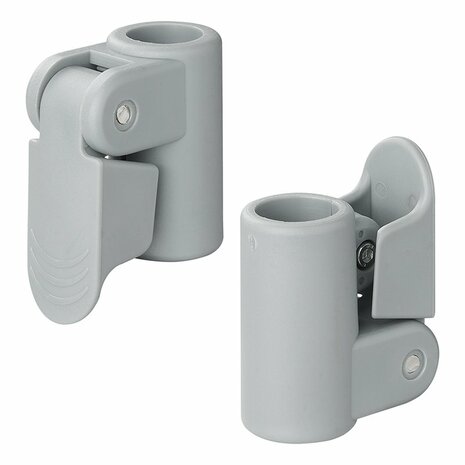 Abrazadera de tubo para poste de tienda con liberacion rapida 19-22 mm - juego de 4 piezas