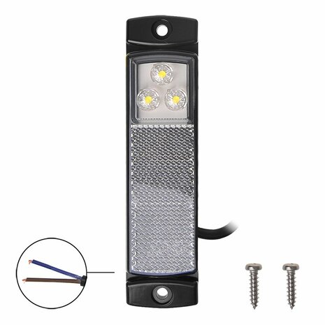 Lampara de galibo 12 24V blanca 126x30mm LED