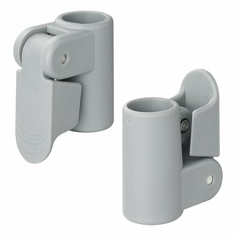 Abrazadera de tubo para poste de tienda con liberacion rapida 22-25 mm - juego de 4 piezas