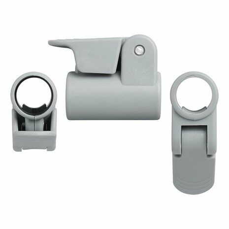 Abrazadera de tubo para poste de tienda con liberacion rapida 22-25 mm - juego de 4 piezas