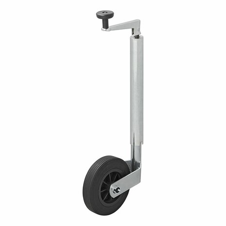 Rueda de morro de 35 mm con llanta de plastico y neumatico de caucho de 160 x 40 mm