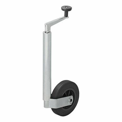 Rueda de morro de 35 mm con llanta de plastico y neumatico de caucho de 160 x 40 mm