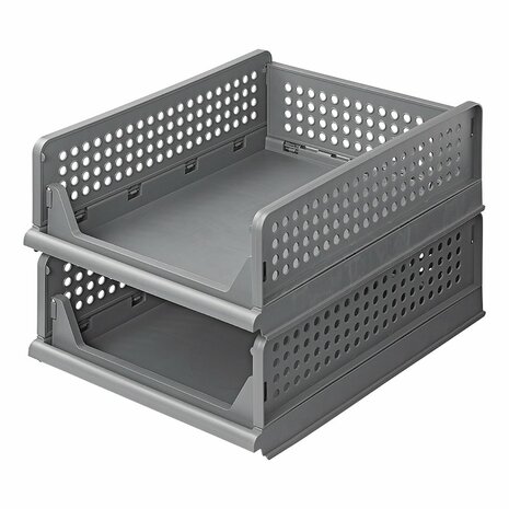 Organizador de cocina apilable de 2 capas
