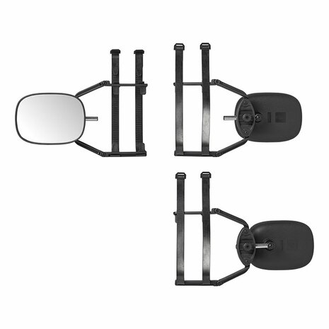 Espejo caravana cristal plano 410 x 140 x 190 mm extensible