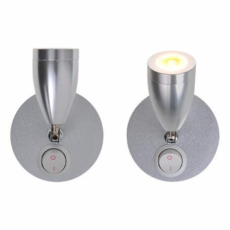 Foco de superficie 1 led orientable 12V 160lm diametro 65x70-110mm