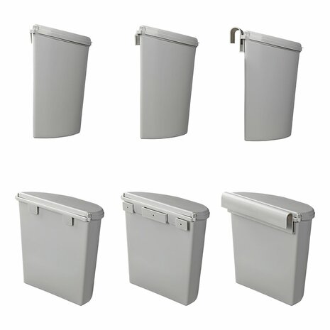 Cubo de basura con tapa 10L para caravana camper