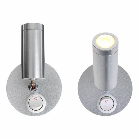 Foco de superficie 1 led orientable 12V 120lm diametro 65x65-130mm