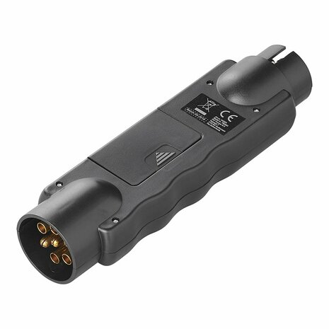 Comprobador de enchufes de 7 pines y 12 V con 2 adaptadores