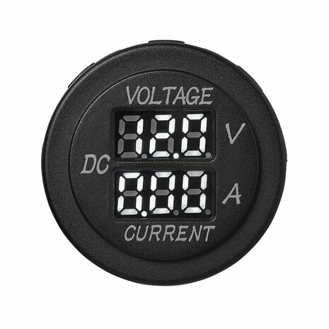 Voltimetro-amperimetro digital 6-30 V 0-10 A