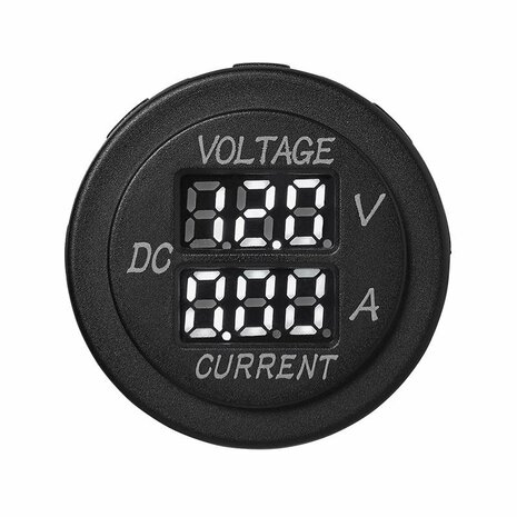 Voltimetro-amperimetro digital 6-30V 0-10A