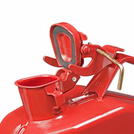 Bidon metalico rojo de 5 l homologado por la ONU y TuV GS