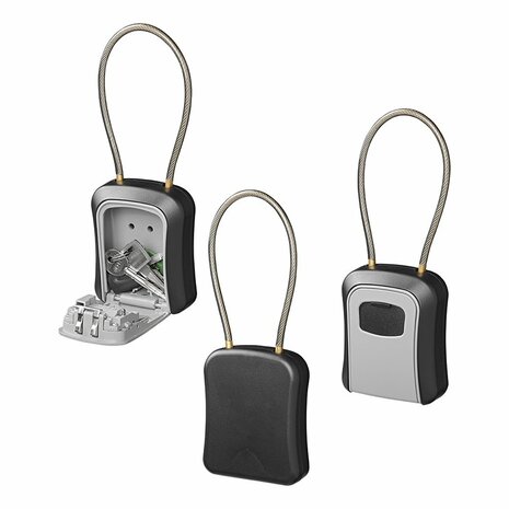 Caja fuerte para llaves con cerradura de combinacion y alambre de acero