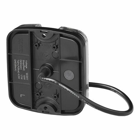 Luz trasera 4 funciones 105 x 95 mm LED + GLOW izquierda