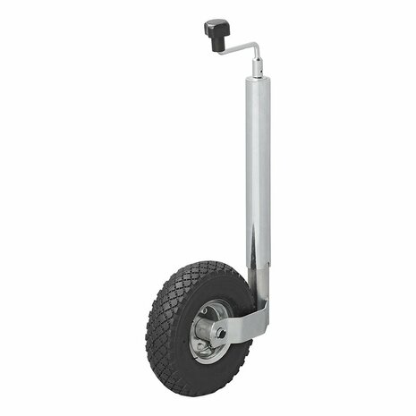 Rueda de nariz de 48mm  llanta de metal y neumatico de 260x85mm