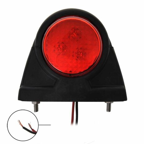 Luz de ancho 12 24V roja blanca 101x82mm LED