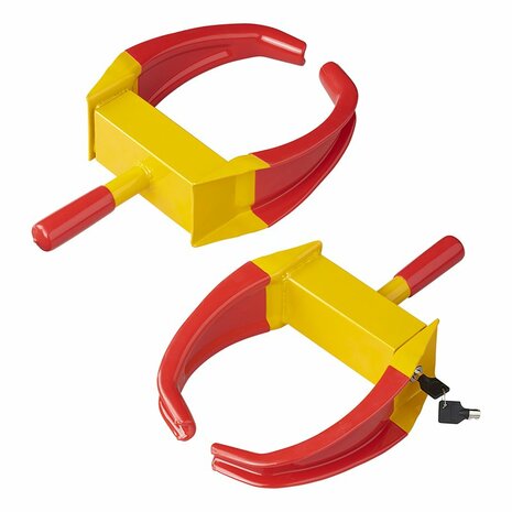 Abrazadera de rueda universal compacta