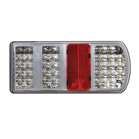 Piloto trasero 5 funciones 225x105mm 43LED derecho