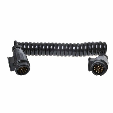 Cable espiral de 3 5 m  13 hilos  2 conectores de 13 pines  PVC .