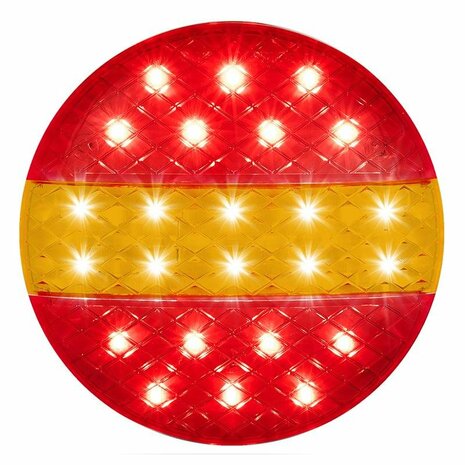 Luz trasera 12 24V 3 funciones 140mm STI LED