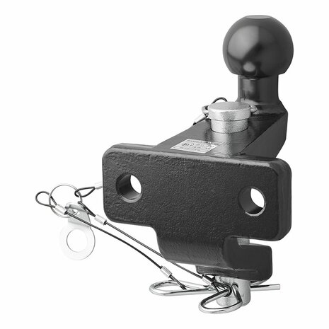 Bola de remolque negra combinada version doble D21 S350 homologada tipo E