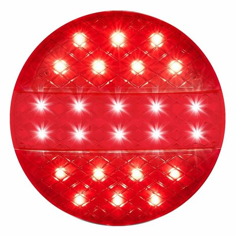 Luz trasera 12 24V 3 funciones 140mm STF LED
