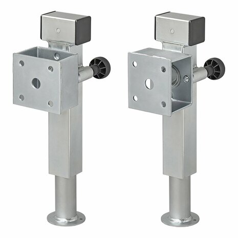 Pata de apoyo 60x60 mm inclinable SF60 D85 SW19 410-655 mm 1300 kg