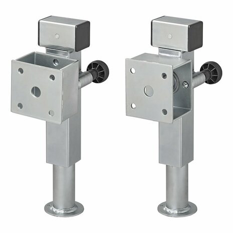 Pata de apoyo 60x60 mm inclinable SF60 D85 SW19 360-595 mm 1350 kg