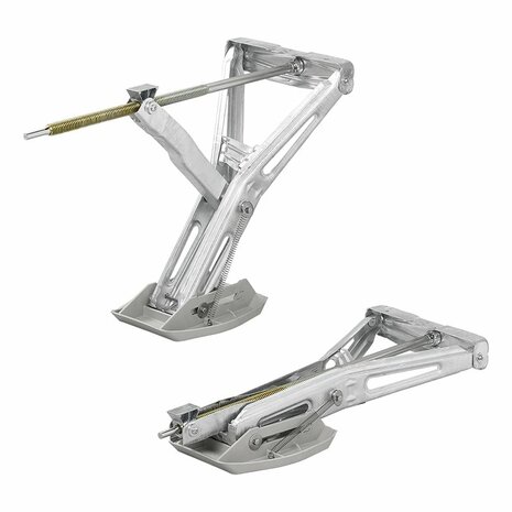 Soporte de esquina para caravana 1000 kg 605 x 280 mm H: 470 mm incl. pie estabilizador