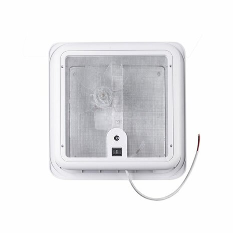 Trampilla de techo 280 x 280 mm sin ventilacion permanente transparente con ventilador
