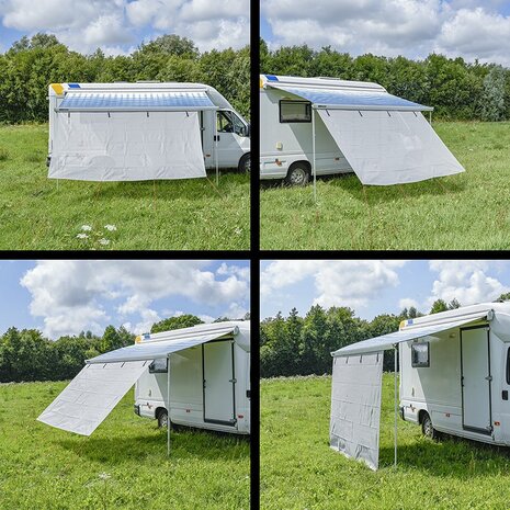 Proteccion solar frontal para toldos de techo y pared 330 x 200 cm